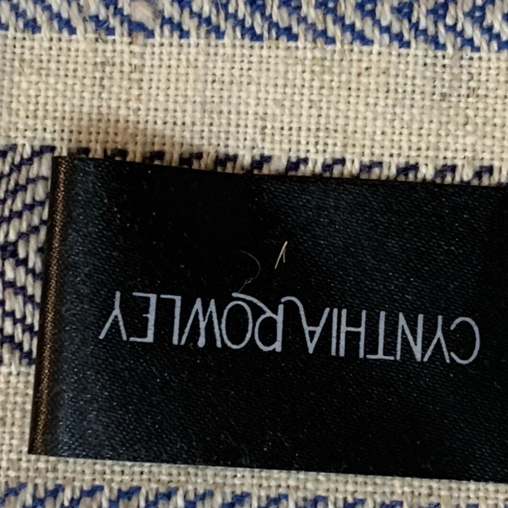 Set of Blue and White Striped Placemats